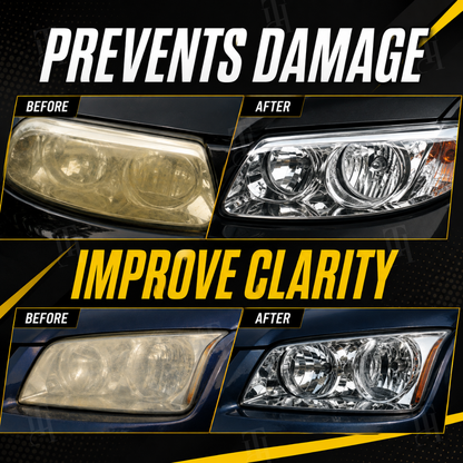 AEXZR® Professional Headlight Restoration Kit – Remove Yellowing & Haze | Special Upsell Discount