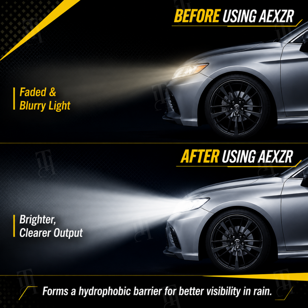 AEXZR® Professional Headlight Restoration Kit – Remove Yellowing & Haze | Special Upsell Discount