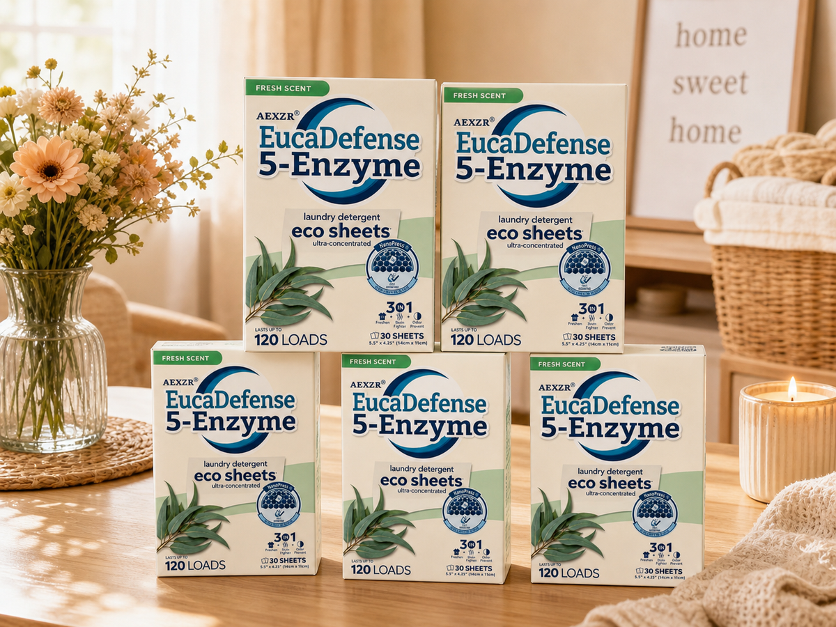 🏆UP TO 50% OFF| AEXZR® EucaDefense 5-Enzyme Laundry Sheets