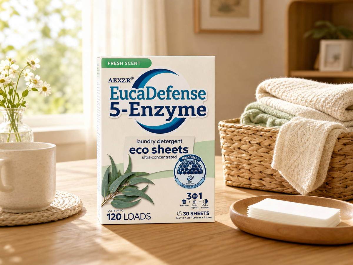 🏆UP TO 50% OFF| AEXZR® EucaDefense 5-Enzyme Laundry Sheets