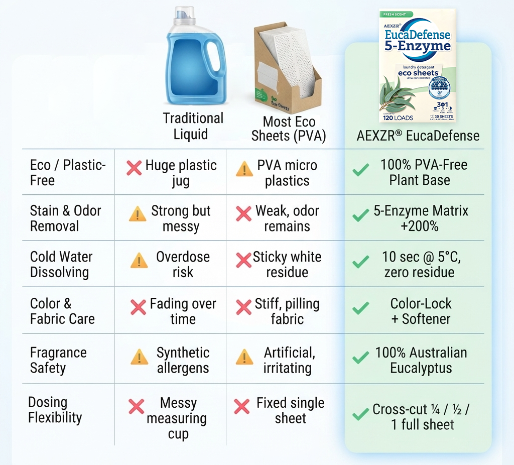 🏆UP TO 50% OFF| AEXZR® EucaDefense 5-Enzyme Laundry Sheets