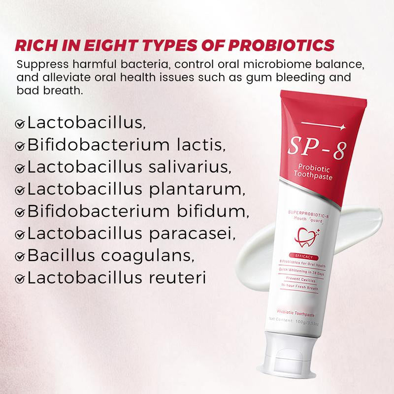 ✨AEXZR® SP-8 Probiotic Whitening Toothpaste | Gentle on gums, no irritation🦷