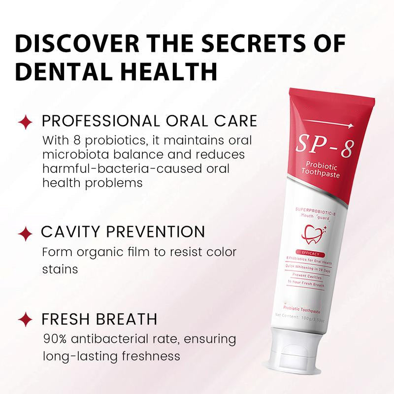 ✨AEXZR® SP-8 Probiotic Whitening Toothpaste | Gentle on gums, no irritation🦷