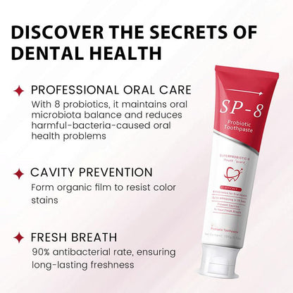 ✨AEXZR® SP-8 Probiotic Whitening Toothpaste | Gentle on gums, no irritation🦷