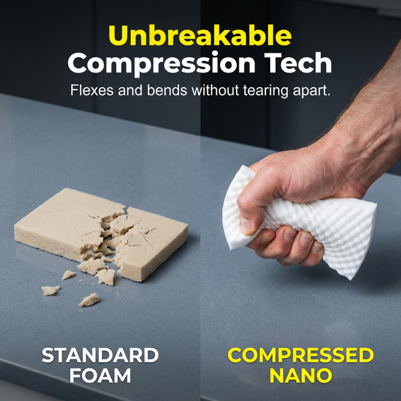 High-Density Compressed Nano Sponge Eraser