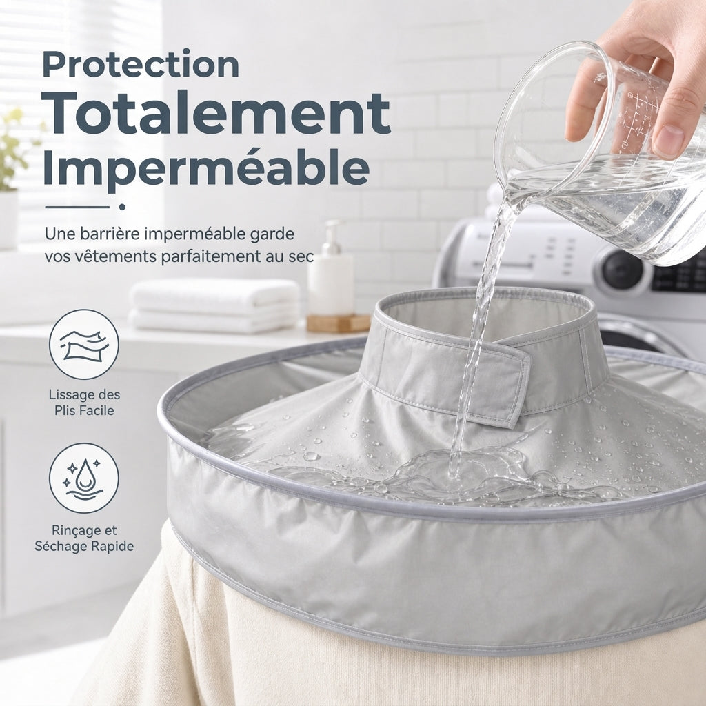 🏆 Last Day Special Price £9.99!✂️ Hair Cutting Cape with Catcher – built-in groove traps clippings