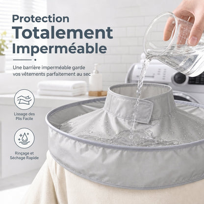 🏆 Last Day Special Price £9.99!✂️ Hair Cutting Cape with Catcher – built-in groove traps clippings